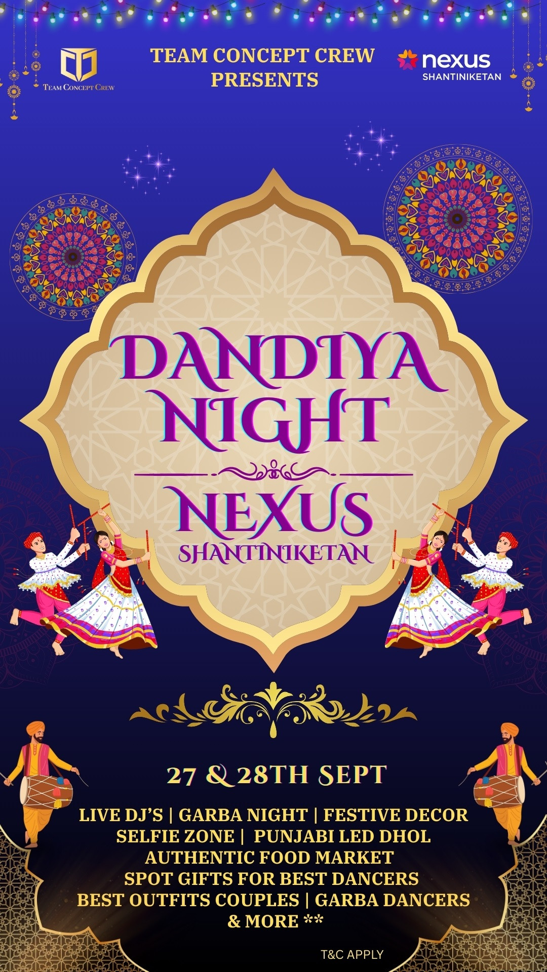 Dandiya Night 2025 Nexus Shantiniketan Whitefield - Book Tickets on Mepass