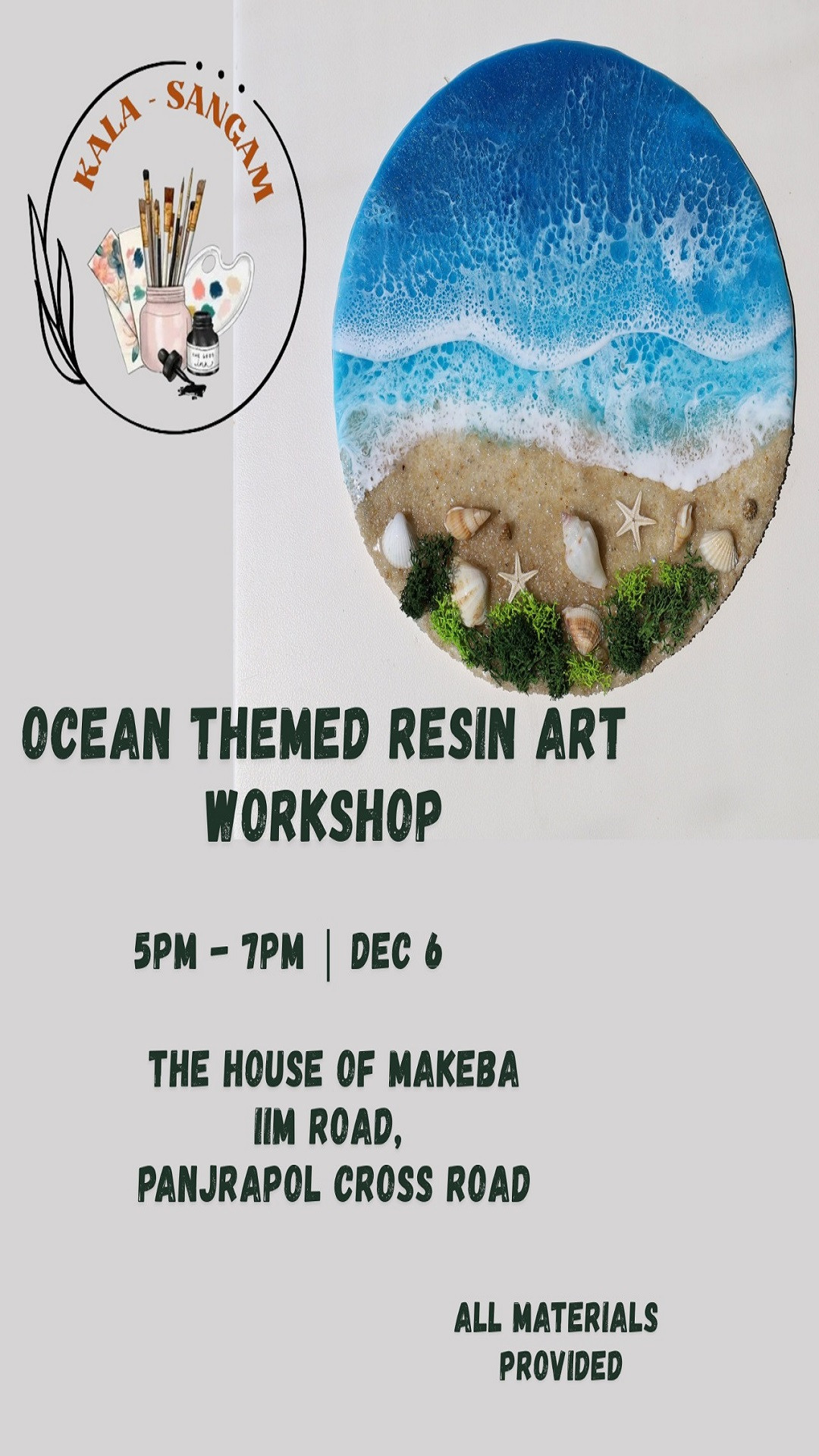 OCEAN THEMED RESIN ART WORKSHOP