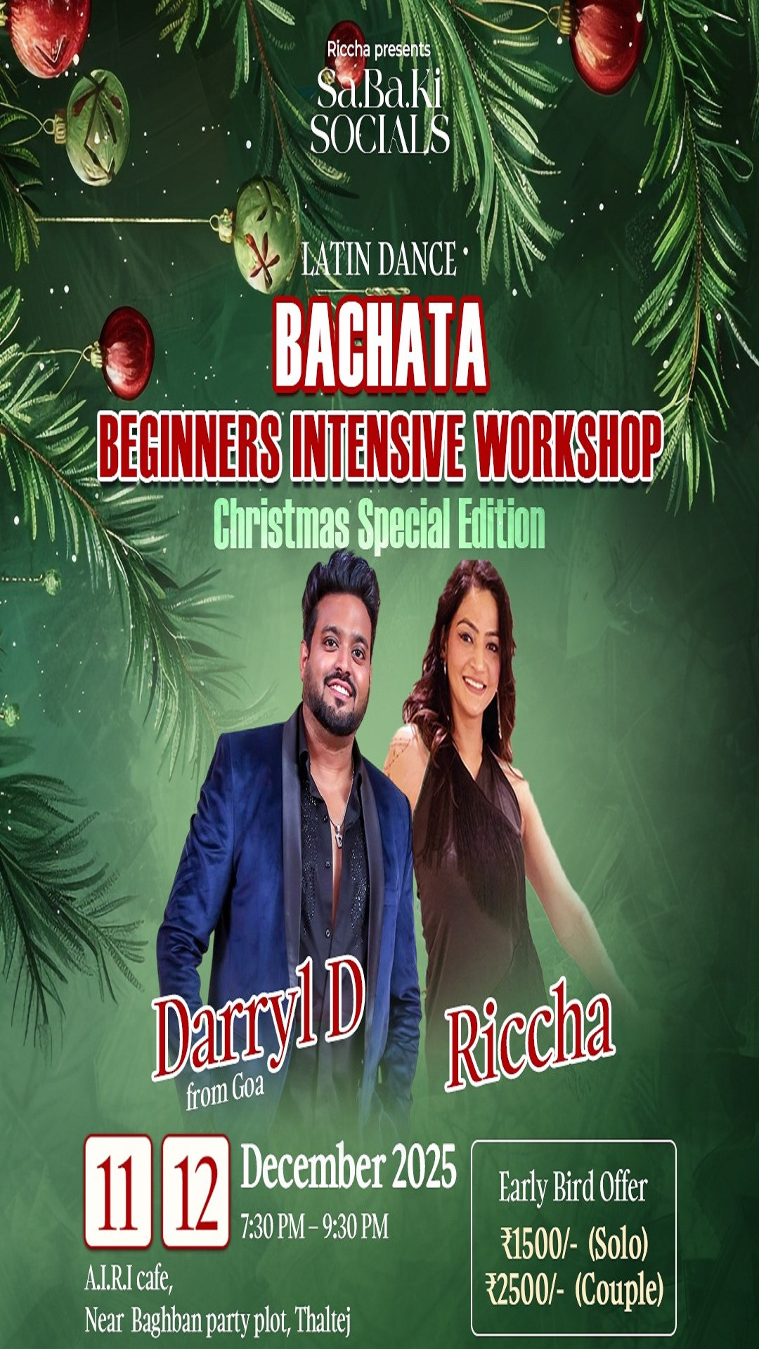 BACHATA BEGINNER INTENSIVE WORKSHOP