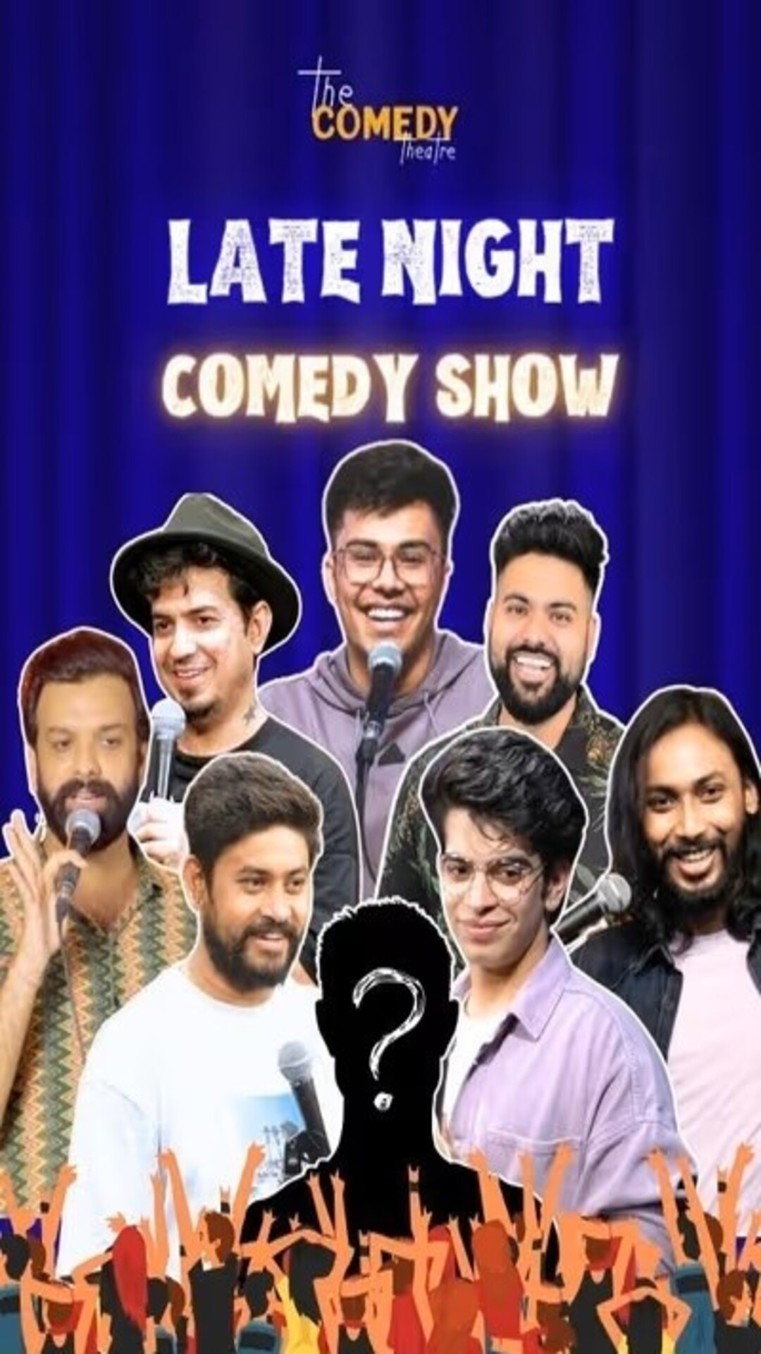 Late night stand up comedy show