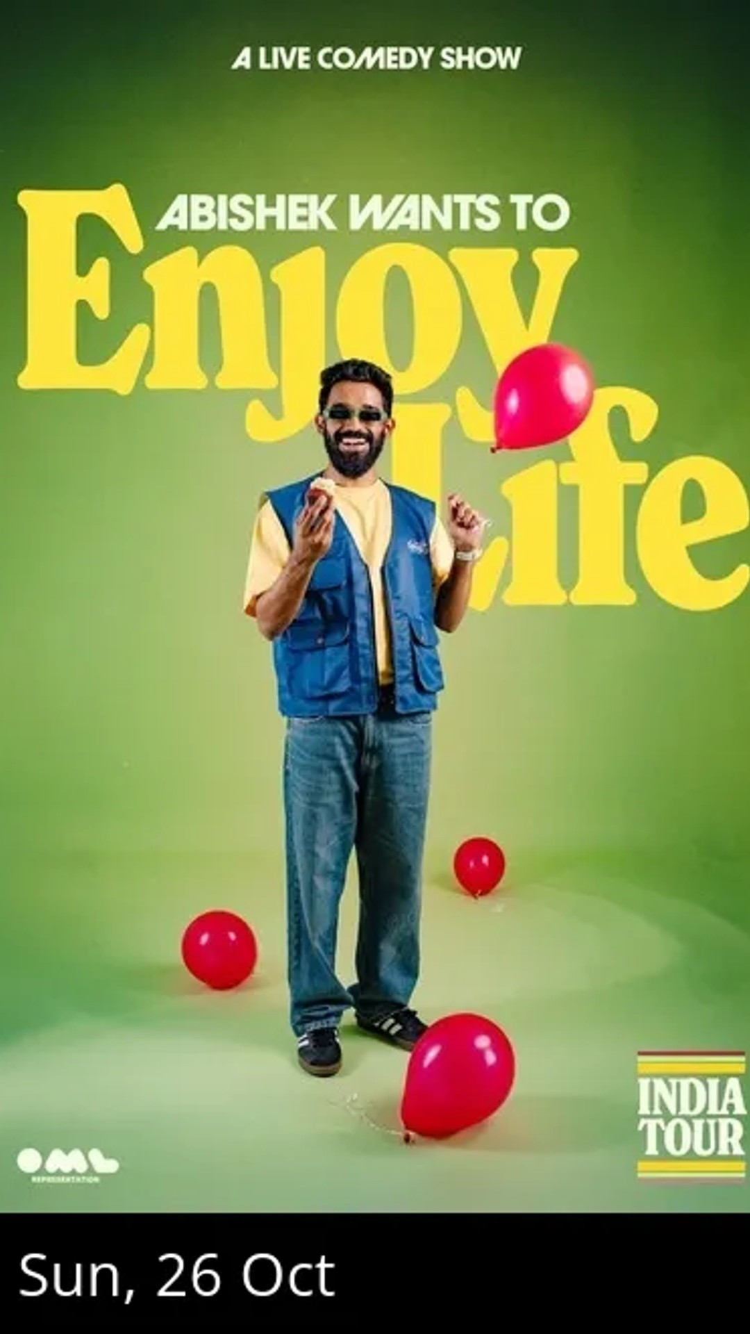 Abishek Wants to Enjoy Life - A Comedy Special