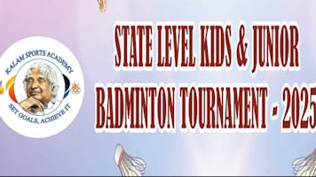 State Level Kids & Junior Batminton Tournament Nov 2025