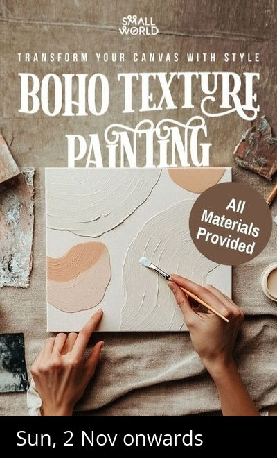 Boho texture painting