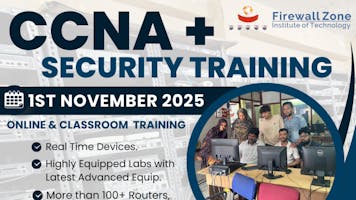 Launch Your Networking Career with CCNA (R&S) + CCNA Security at Firewall Zone!