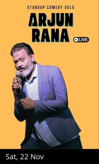Arjun Rana Live - Standup Solo by Arjun Rana!