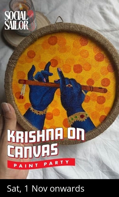 Krishna On Canvas Workshop - Kolkata