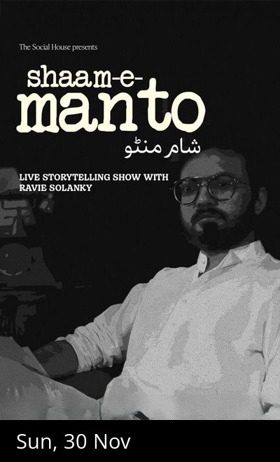 Sham-e-Manto-Storytelling show by Ravie Solanky