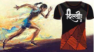 Delhi Virtual Marathon - Get T-Shirt / Medal by Courier