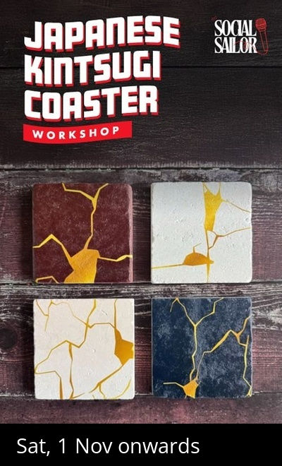 Japanese Kintsugi Coaster - Kolkata