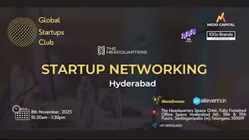 GLOBAL STARTUPS CLUB STARTUP NETWORKING Hyderabad 2025