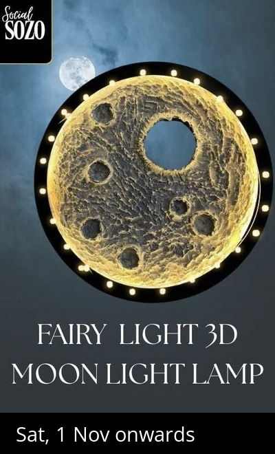 FAIRY LIGHT 3D MOON LAAMP