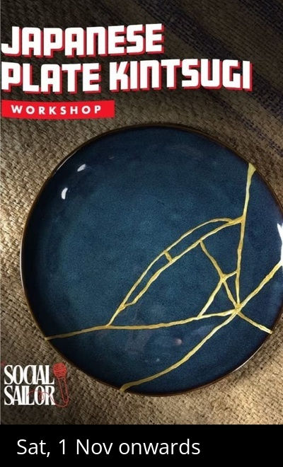 Japanese Kintsugi Plate - Kolkata